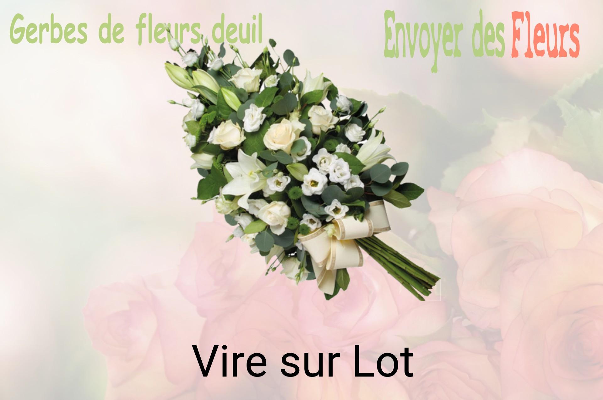 Gerbe de fleurs de deuil livrée à Vire-sur-Lot